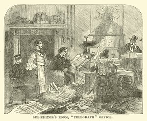 Sala dei sub-editori, ufficio del Telegraph