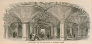 Sottopassaggio della nuova stazione ad alto livello al Crystal Palace