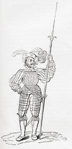 Armatura incisa e a coste, da Old England: A Pictorial Museum, pub. 1847