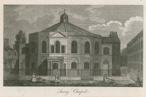 Cappella del Surrey, Blackfriars Road, Southwark (Cappella di Rowland Hill) da English School