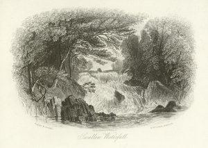 Cascata Swallow, vicino a Betws-y-Coed, Galles del Nord