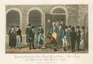 Sintomi della fine di alcuni tipi di vita a Londra - Tom, Jerry e Logic nel cortile della stampa alla prigione di Newgate da English School