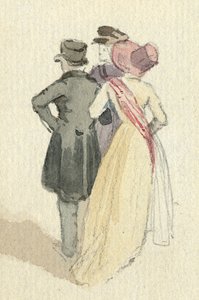 Tre figure, c.1825 da English School