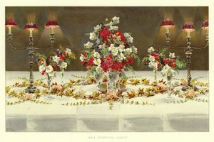 Decorazione della tavola, agosto
