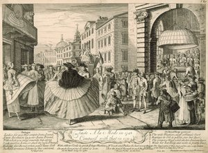 Gusto alla moda nel 1748 rispetto a quello del 1711