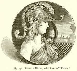 Tazza di Diruta, con testa di Roma da English School