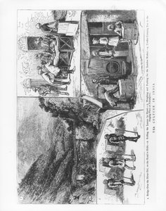 Coltivazione del tè in India, 1883 da English School
