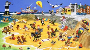 Orsetti sulla spiaggia