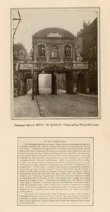Temple Bar, Londra, Fotografia scattata nel 1878 da English School