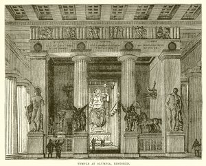 Tempio a Olimpia, restaurato da English School