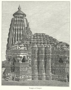 Tempio di Udaipur (incisione) da English School