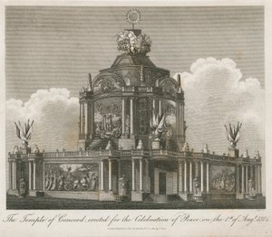 Tempio della Concordia eretto per la Pace del 1814 da English School
