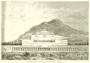 Tempio della Fortuna a Palestrina (Restaurato da Canina) da English School