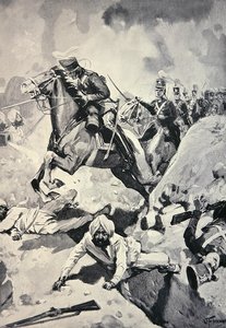 Thackwell guida i 3rd Light Dragoons attraverso le opere di terra Sikh, Battaglia di Sobraon