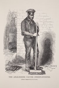 Il povero abile spazzino di strada, dal dagherrotipo di Richard Beard, illustrazione da London Labour and London Poor di Henry Mayhew, pub. 1862 da English School