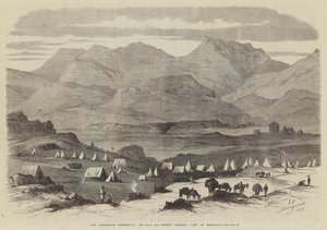 La Spedizione Abissina, il Campo del Generale Sir Robert Napier ad Adigerat (incisione)
