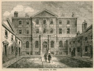 The Albany, Londra, nel 1800 da English School
