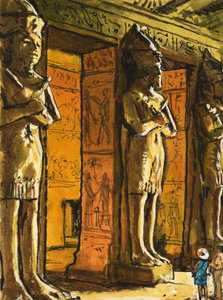 Il tempio egizio antico di Abu Simbel