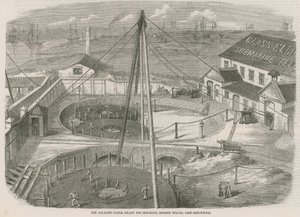 Il cavo atlantico, pronto per la spedizione, Moden Wharf, East Greenwich da English School