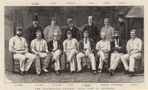 La squadra di cricket australiana ora in Inghilterra da English School