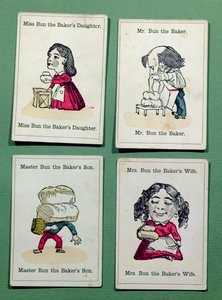 La famiglia Baker da un gioco di Happy Families, metà del XIX secolo