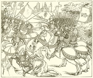 La battaglia di Crécy da English School