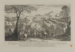 La Battaglia di Culloden, vicino a Inverness in Scozia, pubblicata da Bowles e Carver, 1746 da English School
