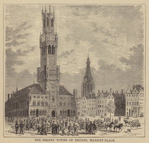 La torre campanaria di Bruges, Piazza del Mercato