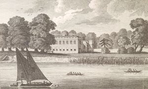 Il Palazzo del Vescovo di Londra a Fulham, inciso da Taylor, 1788