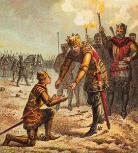 Il Principe Nero a Crecy da English School