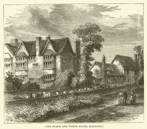 La casa bianca e nera, Hackney (incisione)