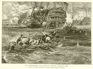 Il bombardamento di Algeri da parte del Visconte Exmouth, 1816