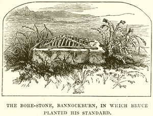 La Pietra del Cinghiale, Bannockburn, in cui Bruce piantò il suo stendardo da English School