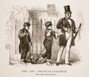 I ragazzi spazzini, dal dagherrotipo di Richard Beard, illustrazione da London Labour and London Poor di Henry Mayhew, pub. 1862 da English School