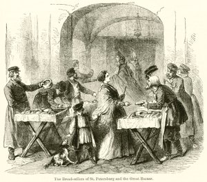 I venditori di pane di San Pietroburgo e il Grande Bazar da English School