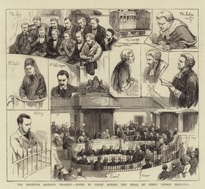 La tragedia ferroviaria di Brighton, note in tribunale durante il processo di Percy Lefroy Mapleton da English School