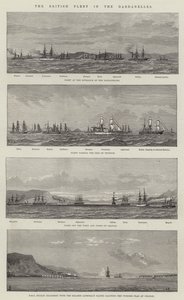 La flotta britannica nei Dardanelli da English School