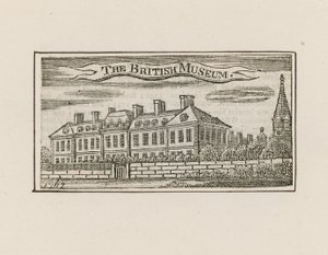 Il British Museum a Montague House da English School