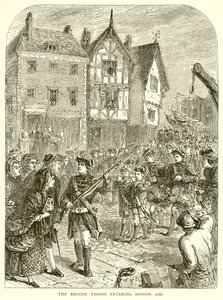 Le truppe britanniche entrano a Boston, 1768