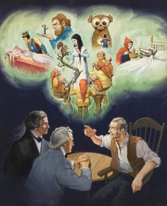 I fratelli Grimm (gouache su carta) da English School