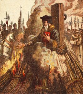 Il rogo di Cranmer da English School