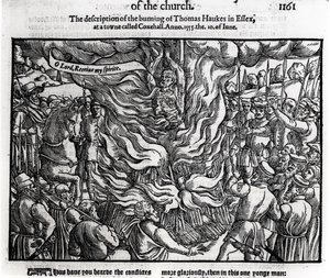 Il rogo di Thomas Haukes, 10 giugno 1555, da 