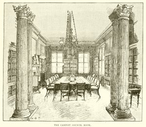 La sala del Consiglio dei Ministri
