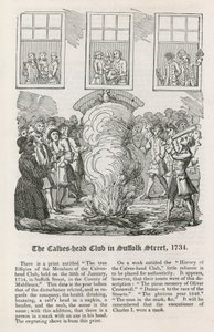 Il Club della Testa di Vitello in Suffolk Street, 1734 da English School