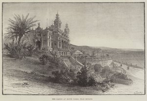 Il casinò di Monte Carlo, vicino a Monaco (incisione) da English School