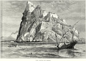 Il Castello di Ischia (incisione) da English School