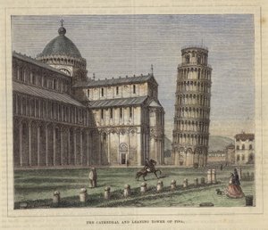 La cattedrale e la torre pendente di Pisa