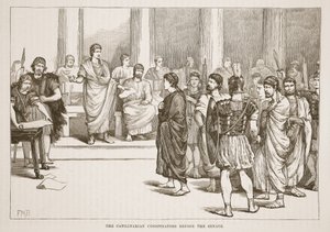 I cospiratori catilinari davanti al Senato