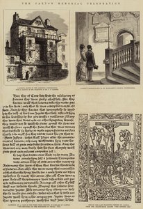 La celebrazione del memoriale di Caxton (incisione)
