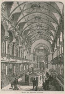 La Sinagoga Ebraica Centrale, Great Portland Street, Londra da English School